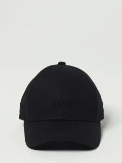 Cappello Boss in cotone con logo ricamato