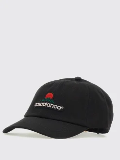 Cappello Casablanca in cotone con logo ricamato