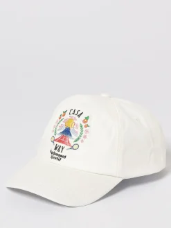 Cappello Casablanca in cotone con logo ricamato