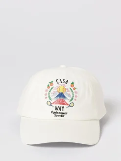 Cappello Casablanca in cotone con logo ricamato