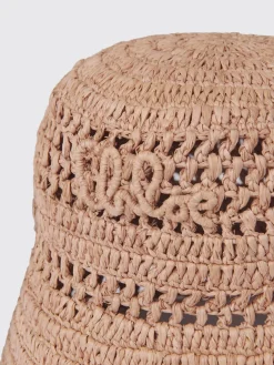 Cappello Chloè in rafia crochet
