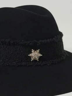 Cappello Claudette Borsalino in feltro lana con applicazione gioiello