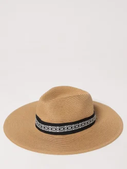 Cappello Coccinelle in rafia con fettuccia logata