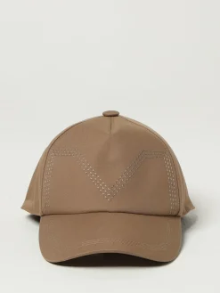 Cappello da baseball in cotone con maxi logo cucito Max Mara