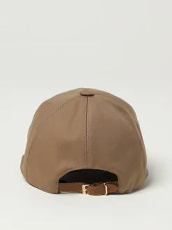 Cappello da baseball in cotone con maxi logo cucito Max Mara