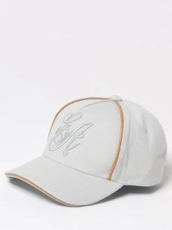 Cappello Emporio Armani in cotone con logo ricamato