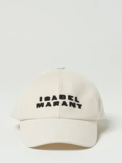Cappello Isabel Marant in cotone con logo ricamato