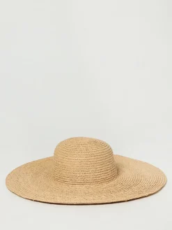 Cappello Karl Lagerfeld in rafia con logo ricamato