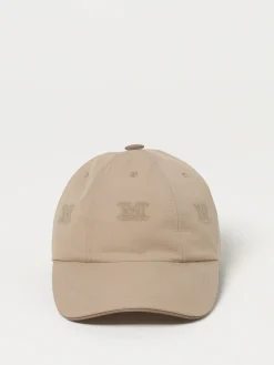 Cappello Max Mara in cotone con logo ricamato