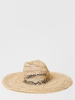 Cappello Panama Twinset in rafia traforata