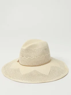 Cappello Sohpie Borsalino in rafia con fettuccia e fiocco