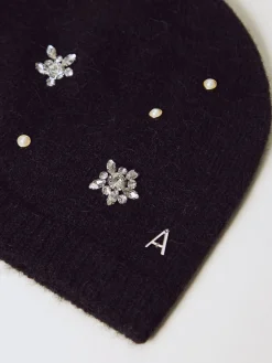 Cappello Twinset Actitude in maglia con strass applicati