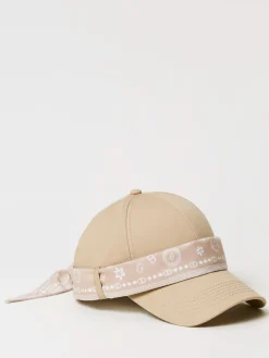 Cappello Twinset in cotone con foulard bandana