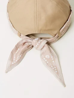 Cappello Twinset in cotone con foulard bandana