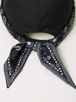 Cappello Twinset in cotone con foulard bandana