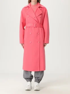 Cappotto a doppiopetto in misto lana Twinset