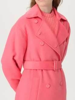 Cappotto a doppiopetto in misto lana Twinset