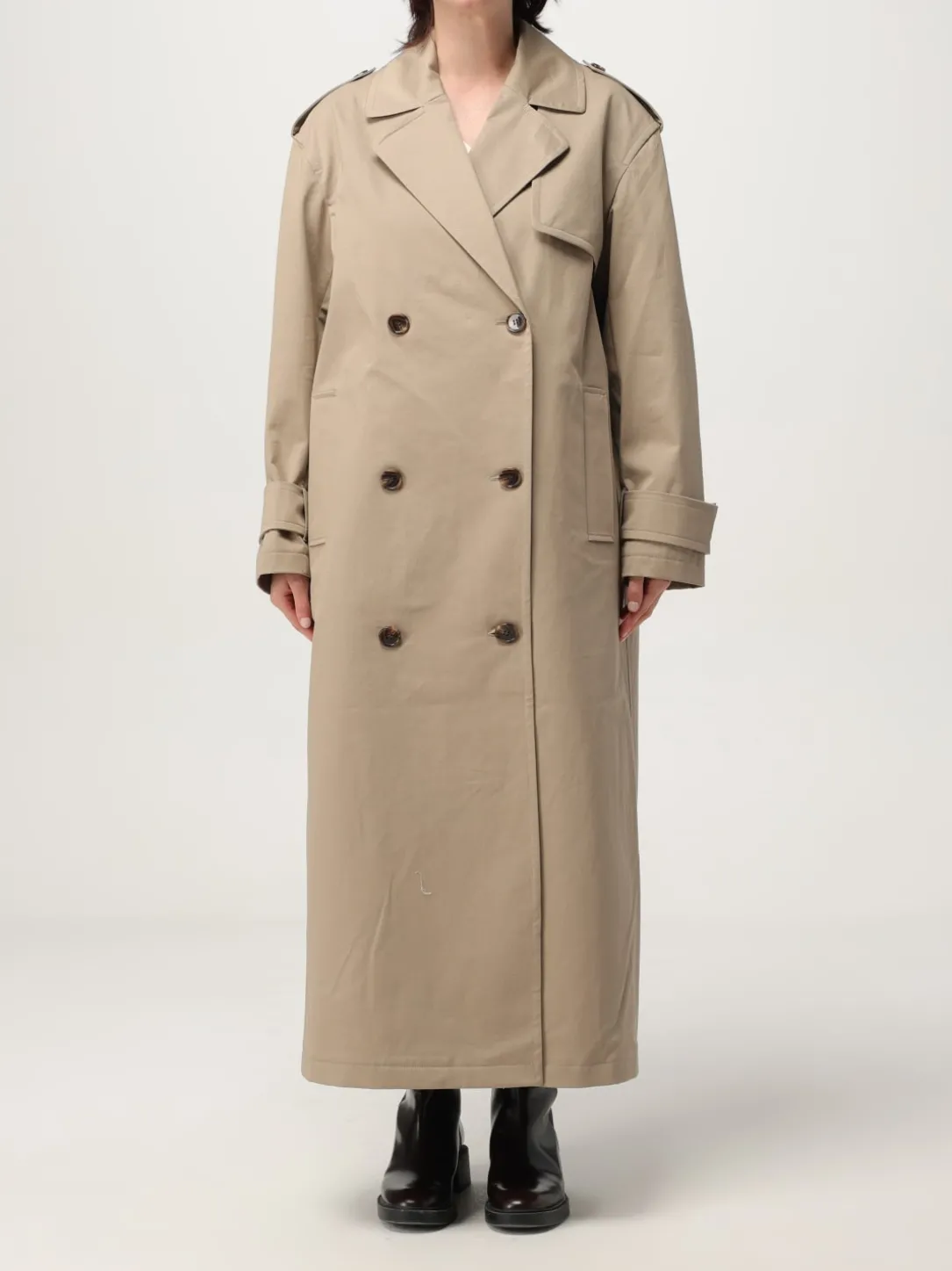 Cappotto a doppiopetto over donna