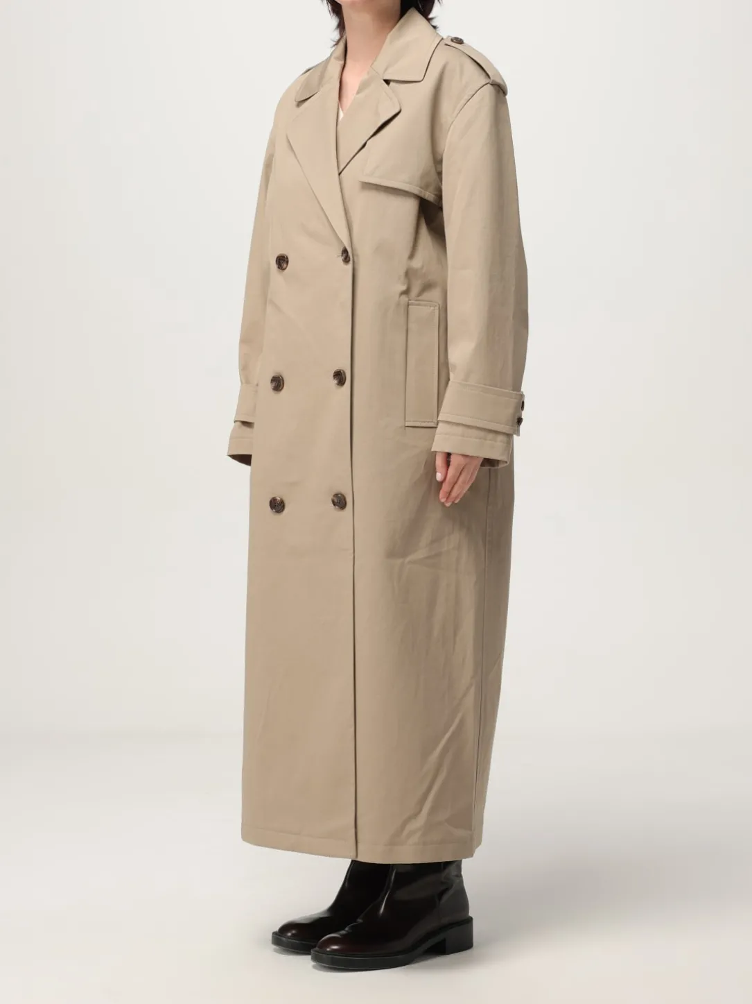 Cappotto a doppiopetto over donna