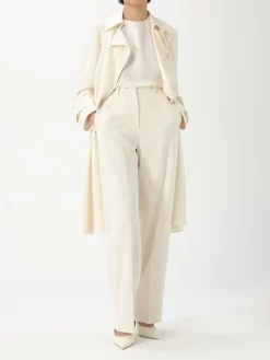 Cappotto a vestaglia con cinta in poliestere