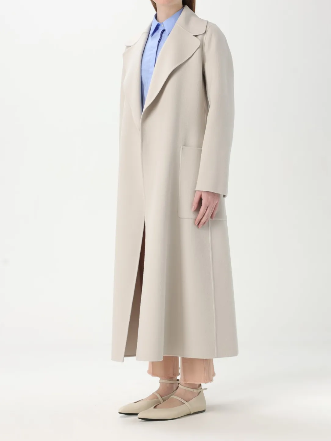 Cappotto a vestaglia 's Max Mara in lana vergine
