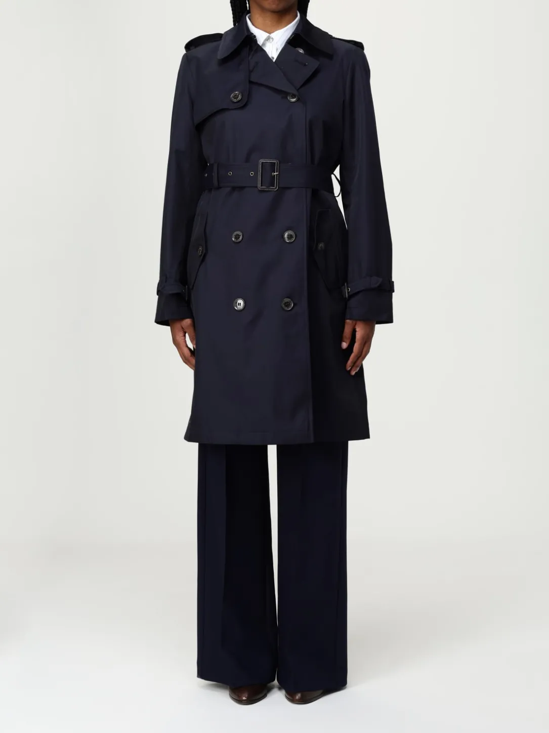 Cappotto doppiopetto Lauren Ralph Lauren in misto cotone