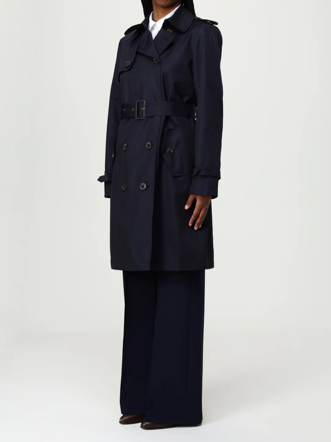 Cappotto doppiopetto Lauren Ralph Lauren in misto cotone