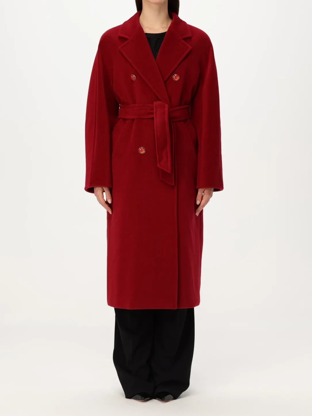 Cappotto doppiopetto Max Mara in lana vergine e cashmere