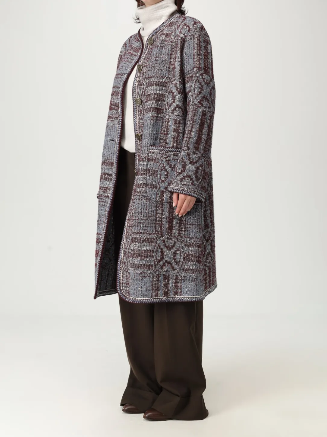 Cappotto Etro in misto cotone e lana