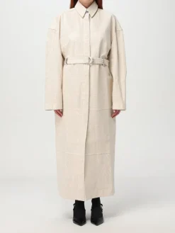 Cappotto lungo in pelle di agnello Sportmax