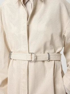 Cappotto lungo in pelle di agnello Sportmax