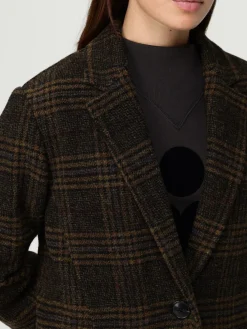 Cappotto monopetto Isabel Marant Etoile in lana vergine check