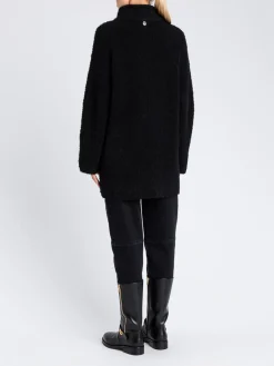 Cappotto Twinset Actitude in shearling di misto lana