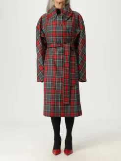 Cappotto Vivienne Westwood in lana vergine con stampa Tartan