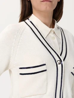 Cardigan a v Liu Jo in cotone con paillettes