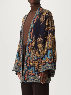 Cardigan Etro in lana con motivo Paisley