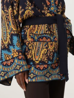 Cardigan Etro in lana con motivo Paisley