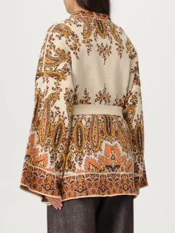 Cardigan Etro in lana con motivo Paisley