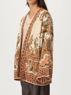 Cardigan Etro in lana con motivo Paisley