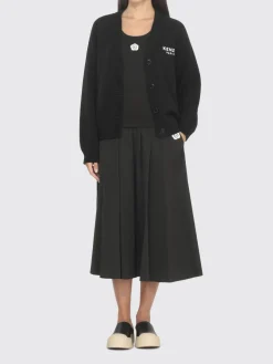 Cardigan in cotone con fiore Kenzo