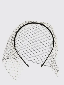 Cerchietto con veletta Maison Michel in nylon a rete e viscosa