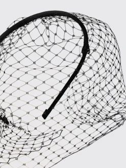 Cerchietto con veletta Maison Michel in nylon a rete e viscosa