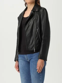 Chiodo di pelle Emporio Armani