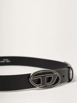 Cintura B-1DR Diesel in pelle con fibbia smaltata