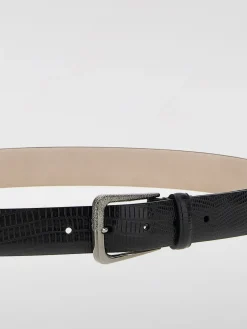 Cintura Brunello Cucinelli in pelle stampa pitone