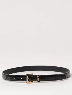 Cintura Cassandre Saint Laurent in pelle stampa cocco