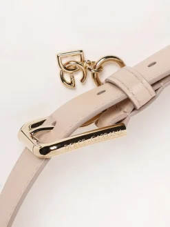 Cintura DG Dolce & Gabbana in pelle con charm
