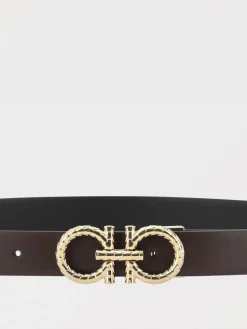 Cintura Gancini Ferragamo reversibile in pelle