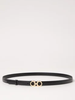 Cintura Gancini Ferragamo in pelle a grana