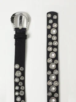 Cintura Golden Goose in pelle con occhielli metallici